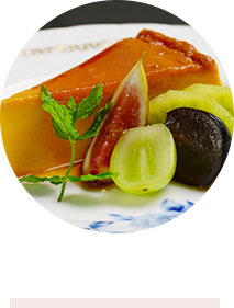 パンプキン季節のフルーツ添え