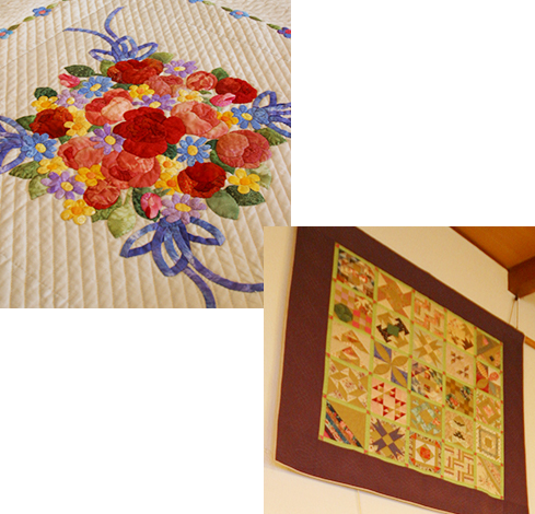 オーナー夫人のパッチワーク写真